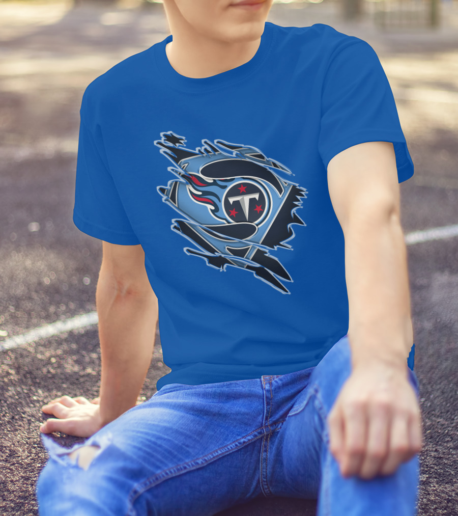 Tennessee Titans Superman Logo Fusion T-Shirt