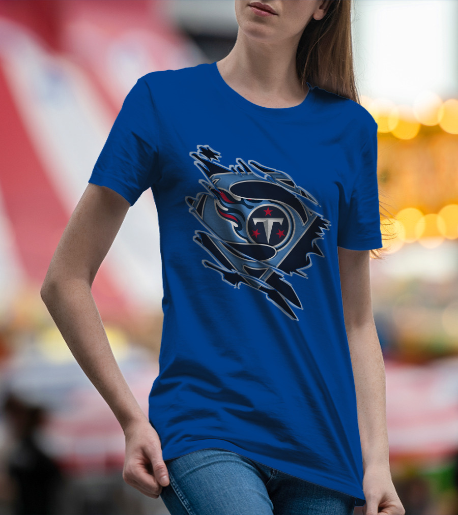 Tennessee Titans Superman Logo Fusion T-Shirt