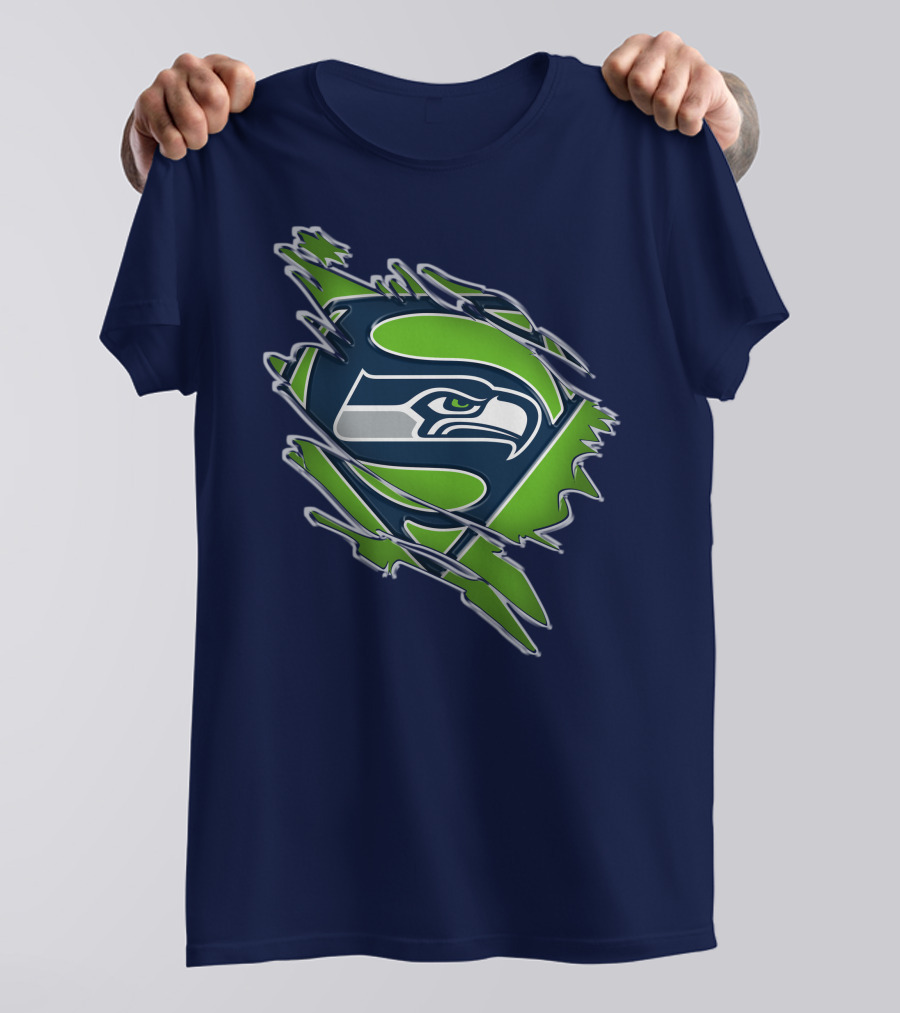 Seahawks Super Logo Emblem T-Shirt