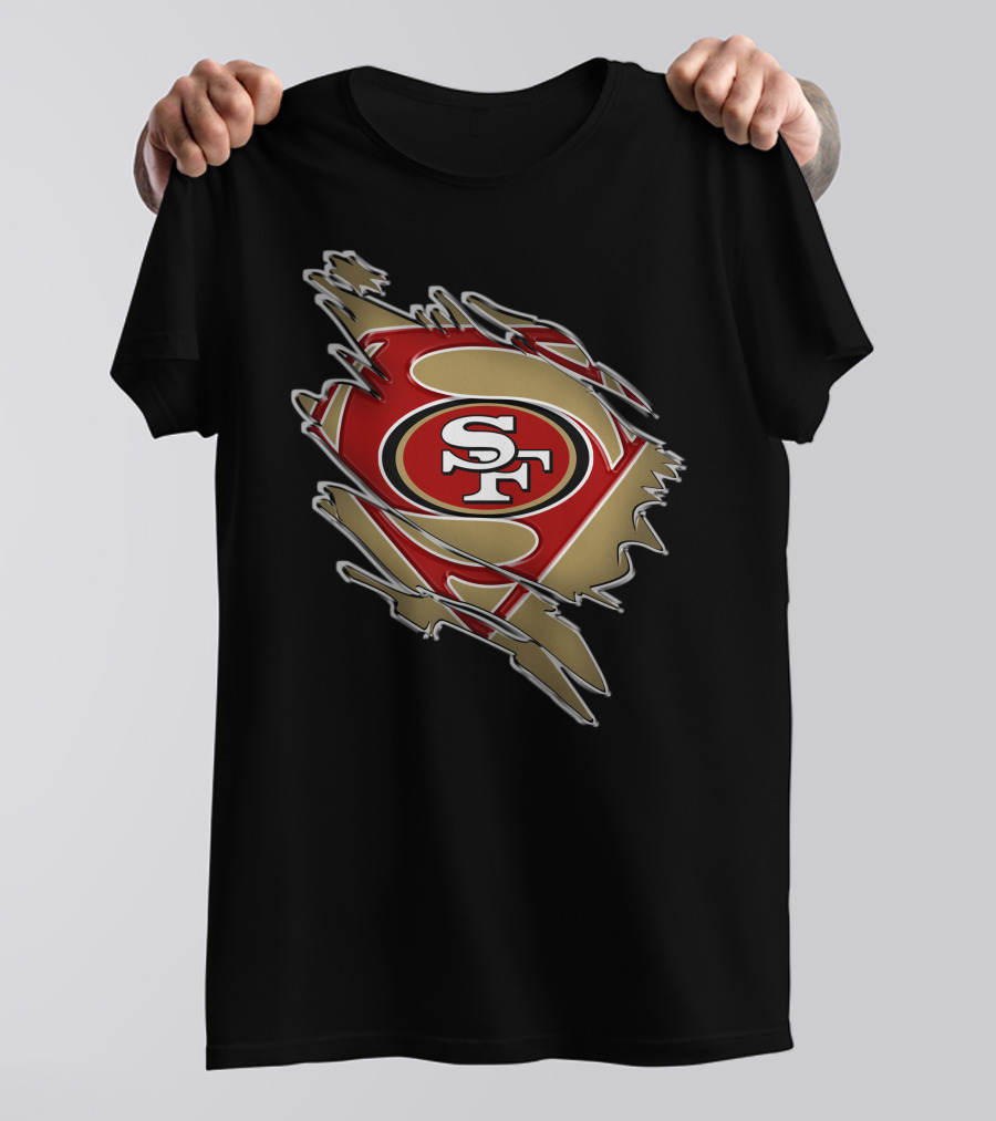 49ers Sf Superman Shield T-Shirt