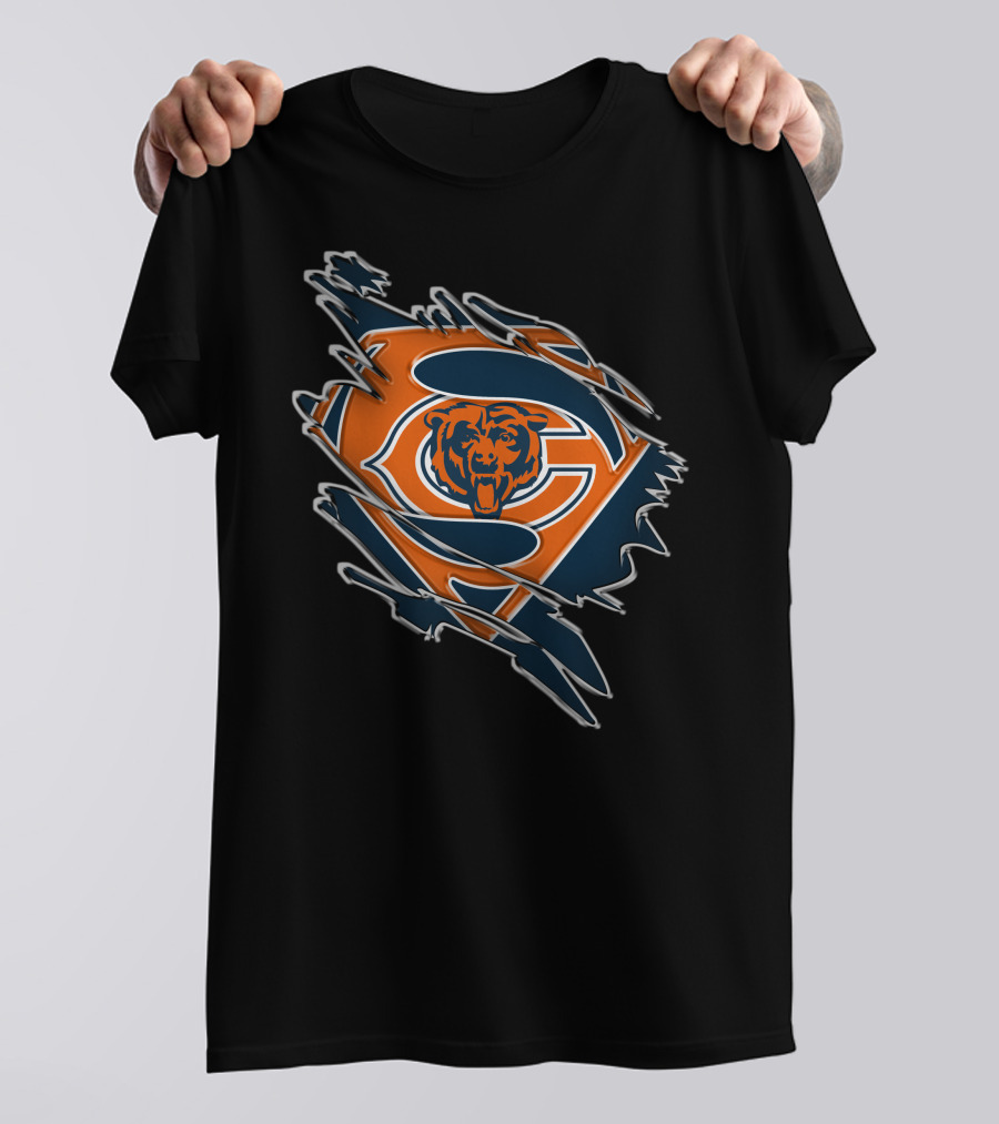 Chicago Bears Superman Logo Mashup T-Shirt