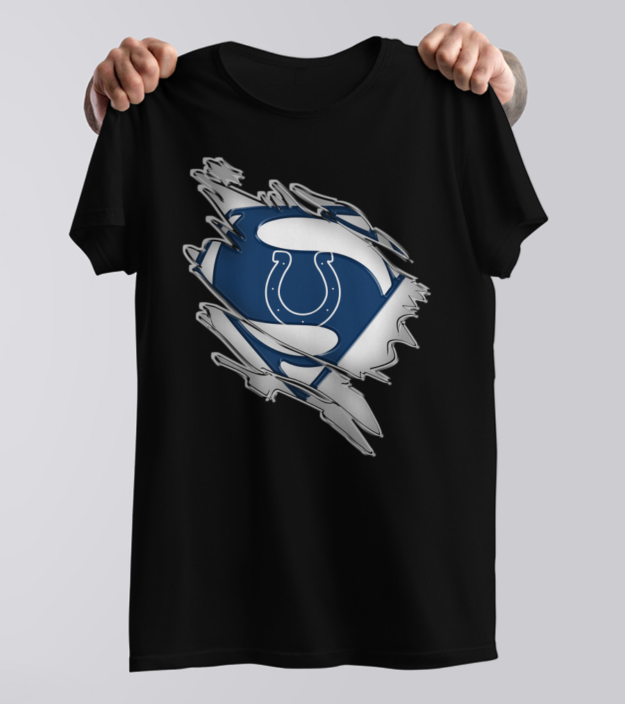 Colts Super Logo Tear Texture T-Shirt