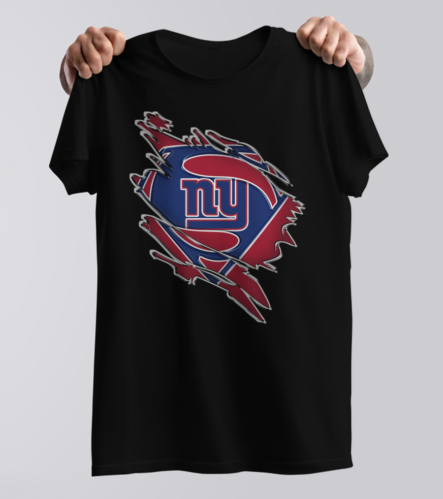 NY Giants Superman Logo Mashup T-Shirt