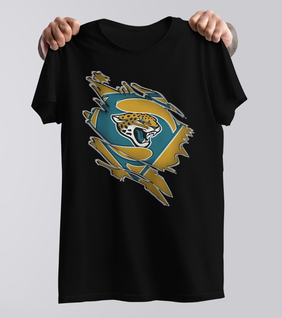 Jaguars Superman Logo Jaguar Emblem Fusion T-Shirt