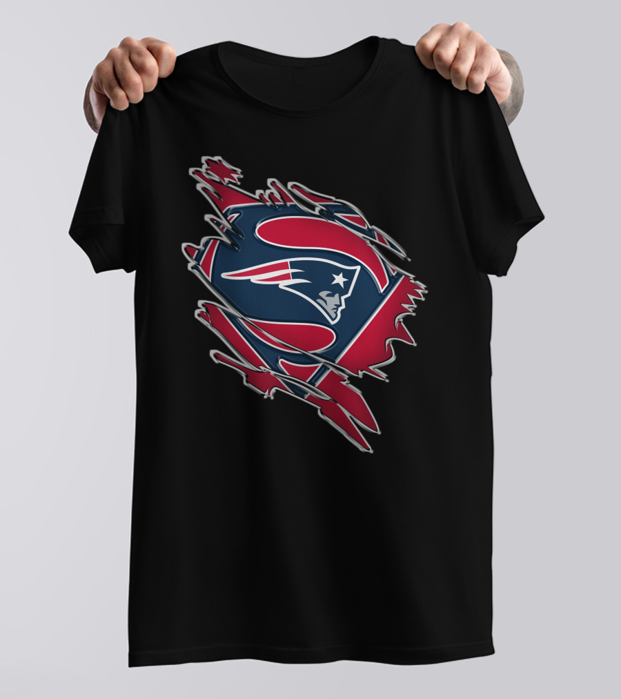 New England Patriots Superman Logo Mashup T-Shirt