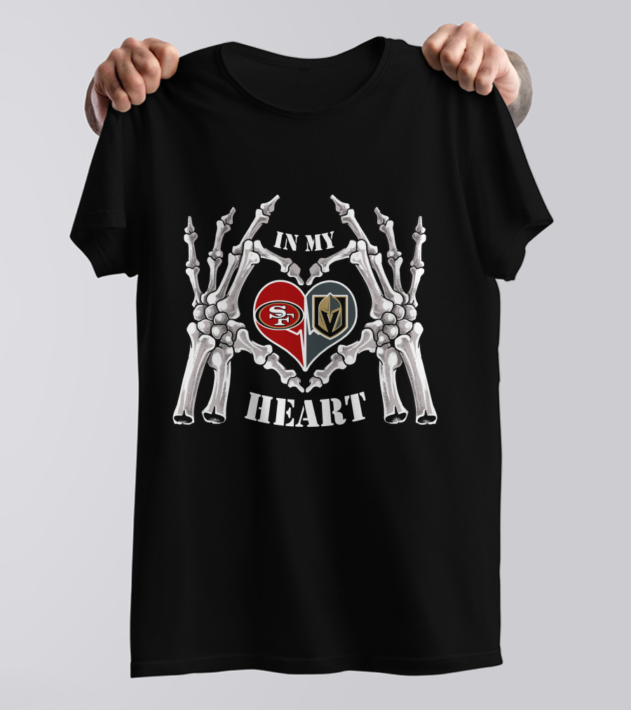 In My Heart 49ers And Knights Halloween T-Shirt
