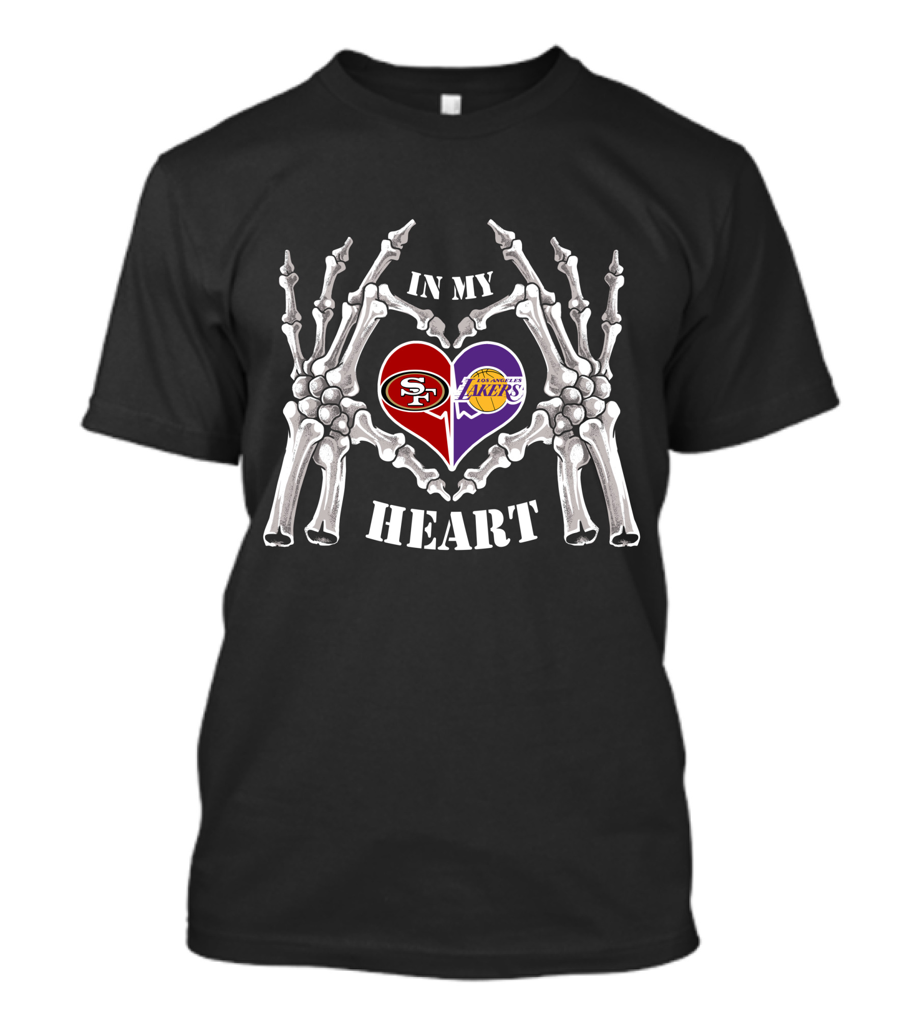 In My Heart 49ers Lakers Halloween T-Shirt