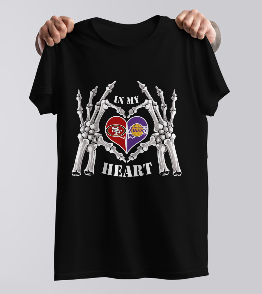 In My Heart 49ers Lakers Halloween T-Shirt