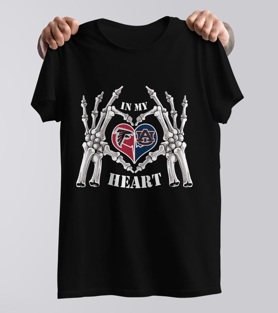 Atlanta Falcons Auburn Tigers In My Heart T-Shirt