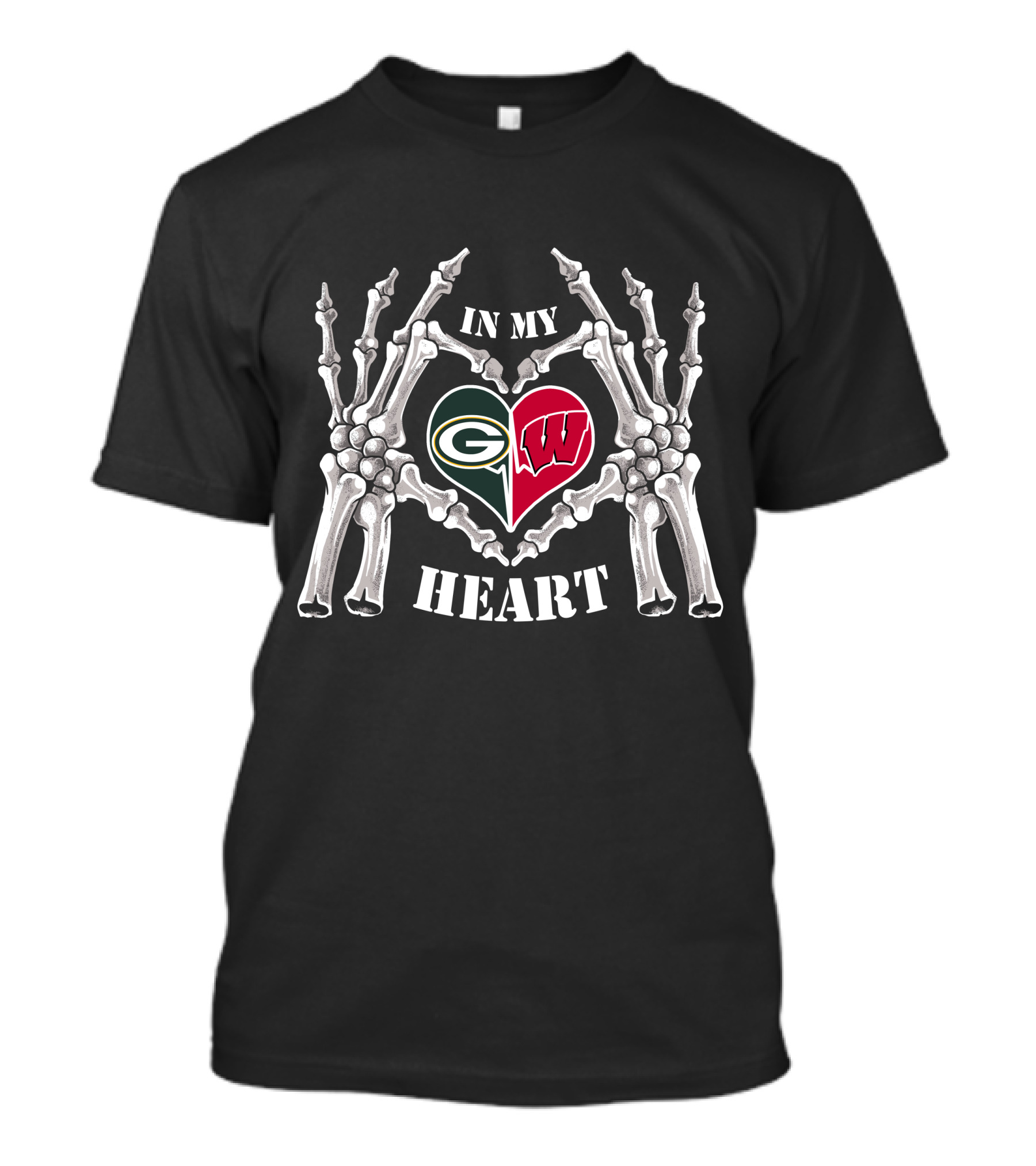 Packers Badgers In My Heart T-Shirt