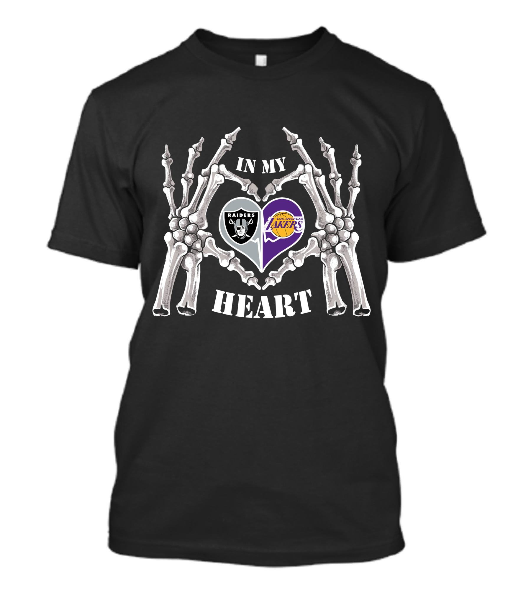 In My Heart Raiders Los Angeles Lakers T-Shirt