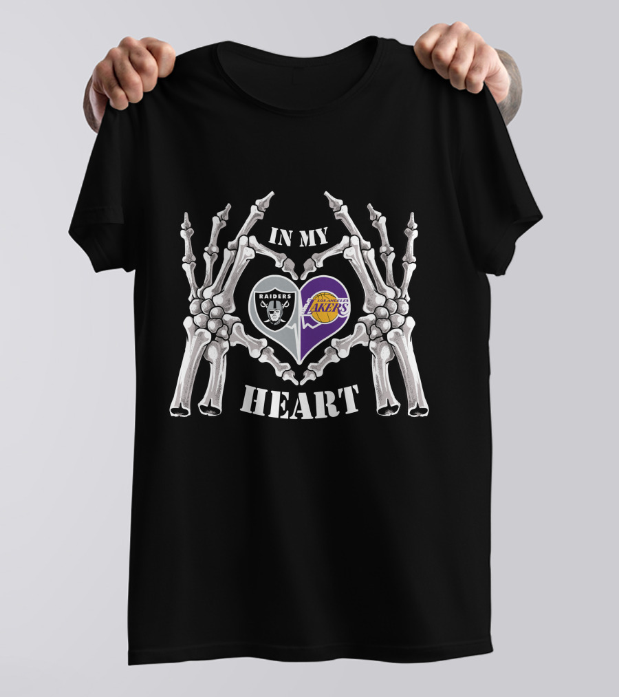 In My Heart Raiders Los Angeles Lakers T-Shirt