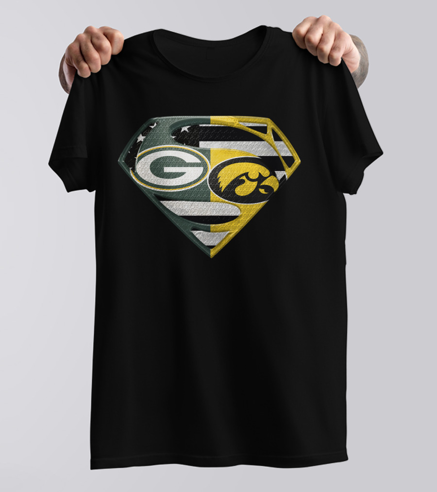 Green Bay Packers Iowa Hawkeyes Super Shield Combo T-Shirt