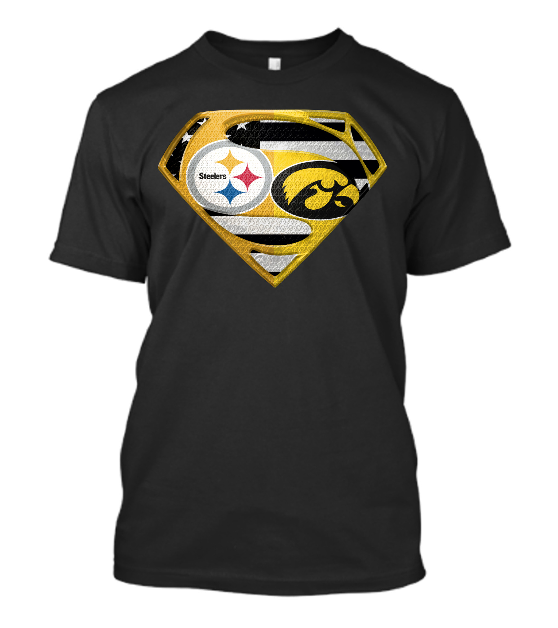 Steelers Superhero Hawkeyes Shield T-Shirt