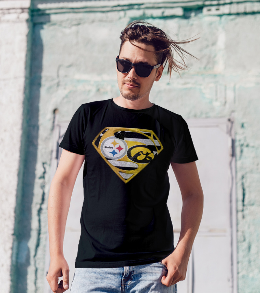 Steelers Superhero Hawkeyes Shield T-Shirt