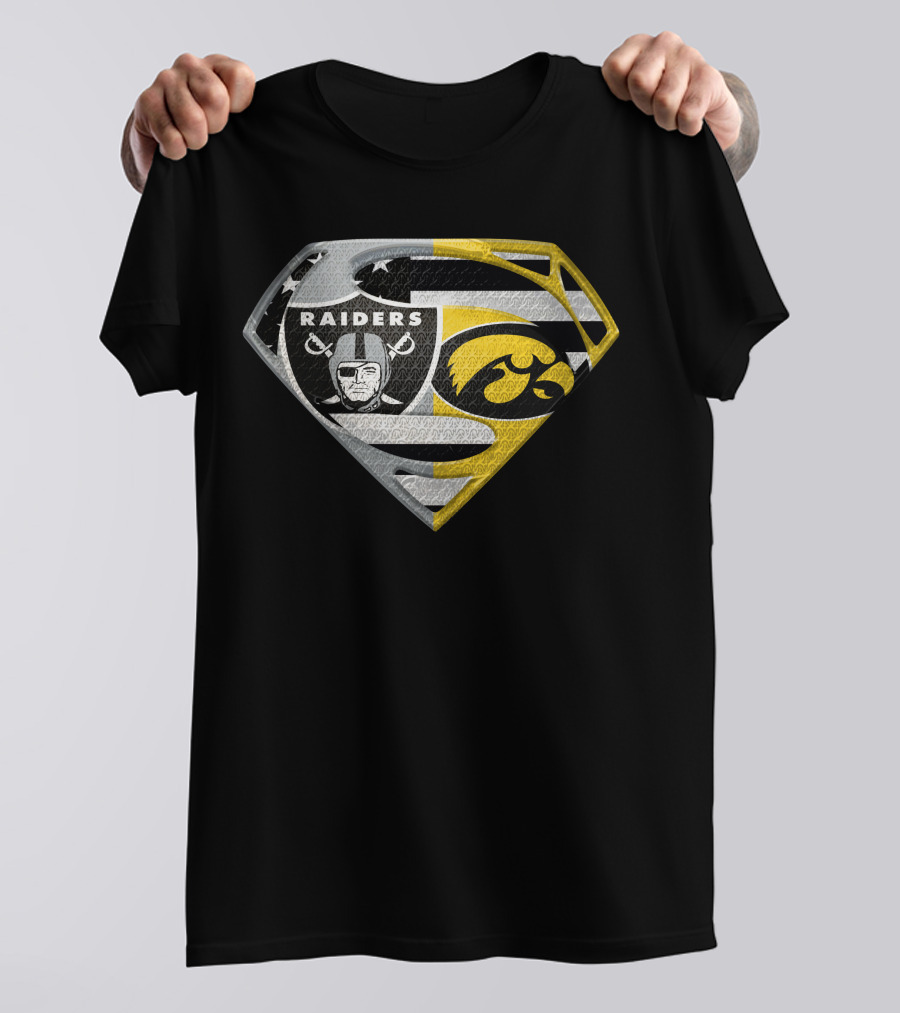 Raiders Iowa Hawkeyes Super Logo Spm T-Shirt