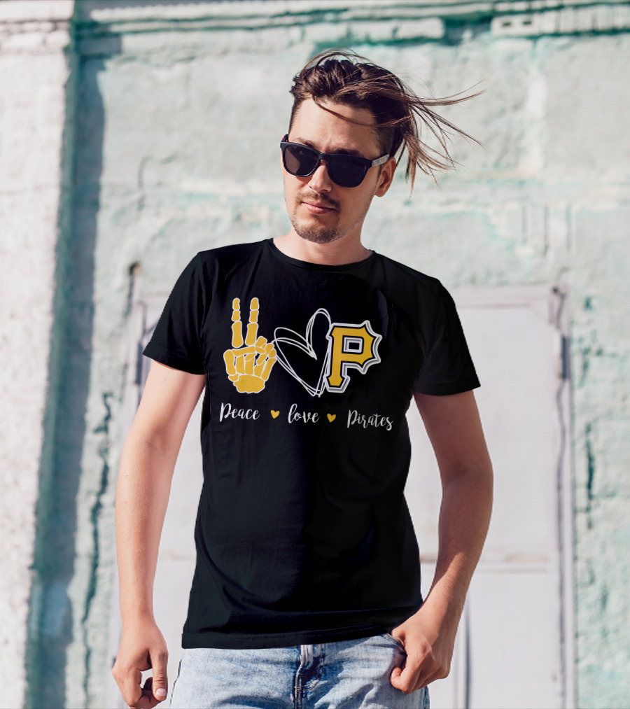 Peace Love Pittsburgh Pirates T-Shirt