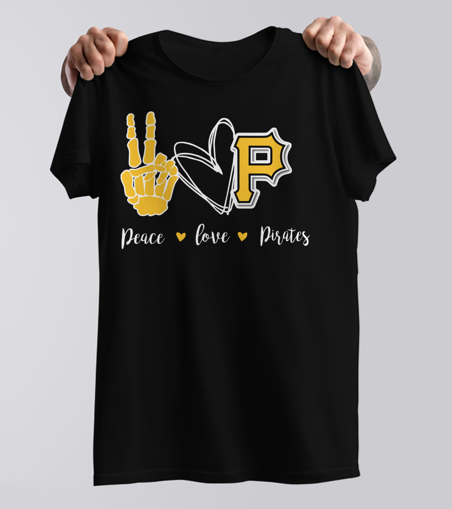 Peace Love Pittsburgh Pirates T-Shirt
