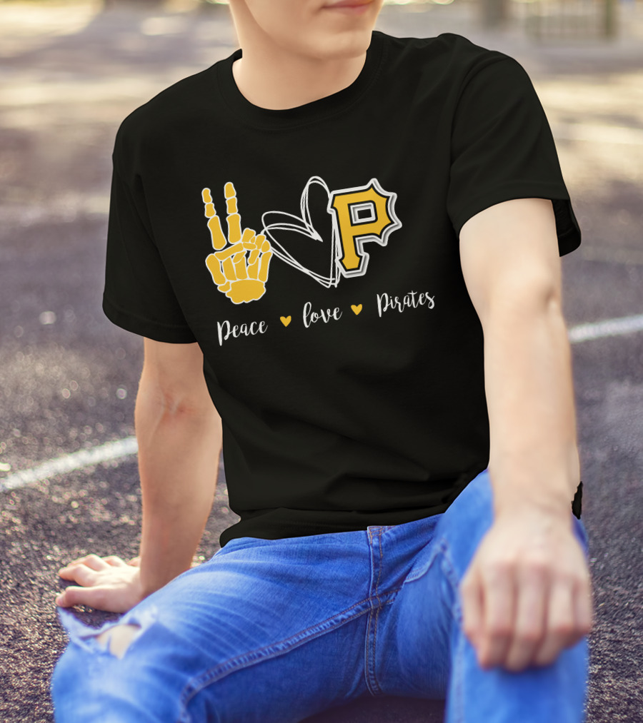 Peace Love Pittsburgh Pirates T-Shirt