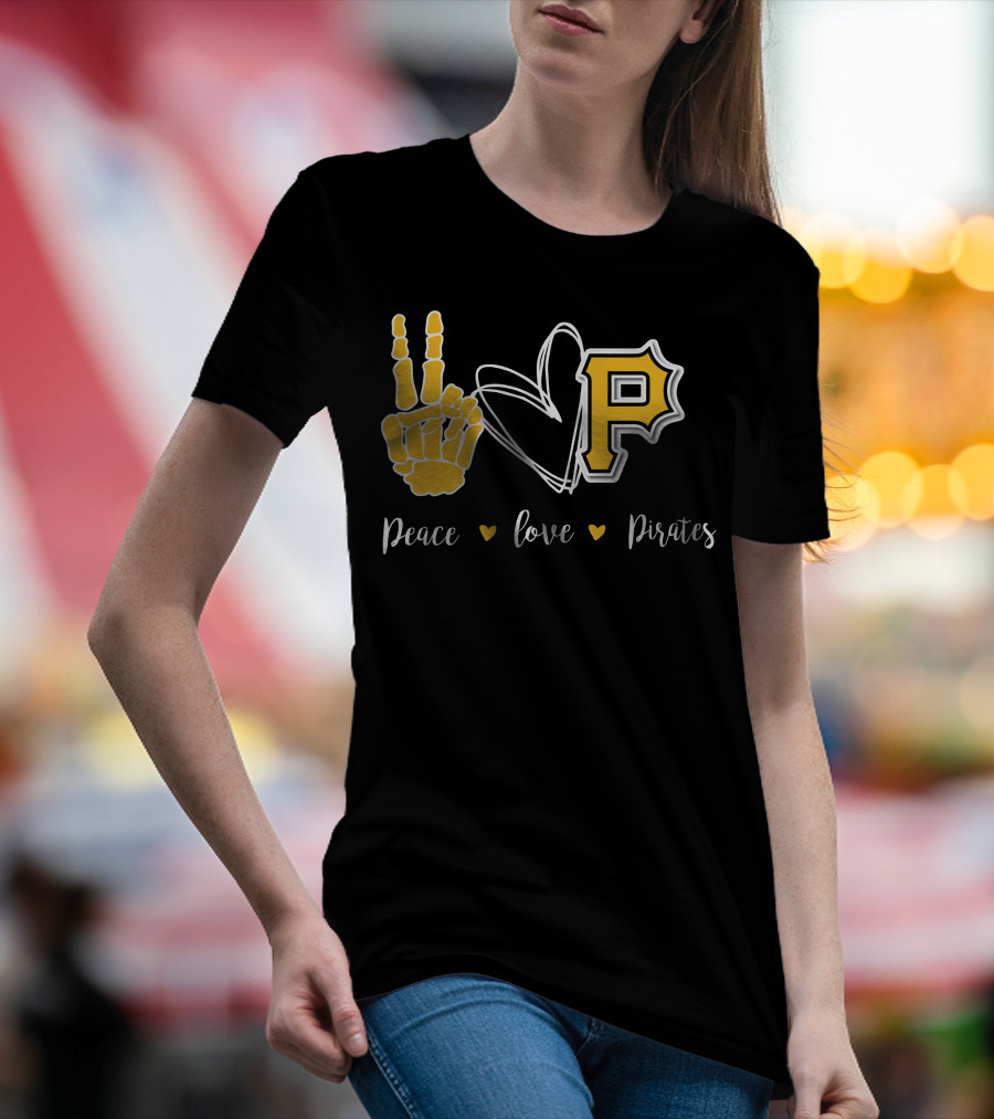 Peace Love Pittsburgh Pirates T-Shirt
