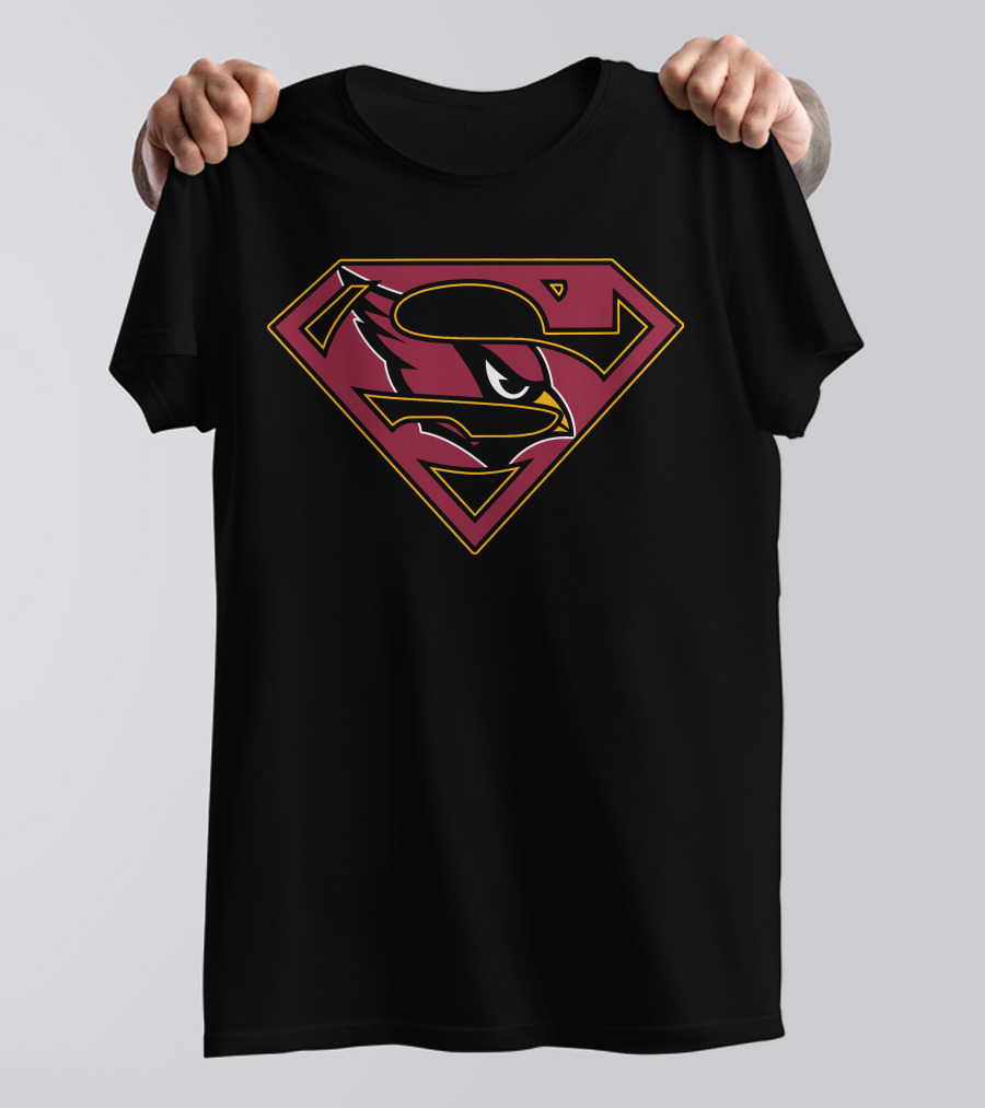 Arizona Cardinals Superman Logo Mix T-Shirt