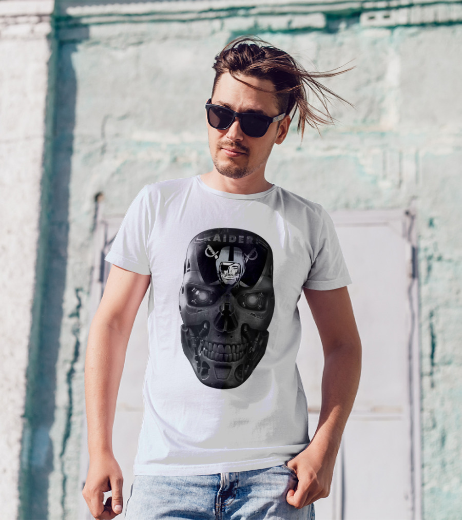 Raiders Skull Cyberpunk Fusion T-Shirt