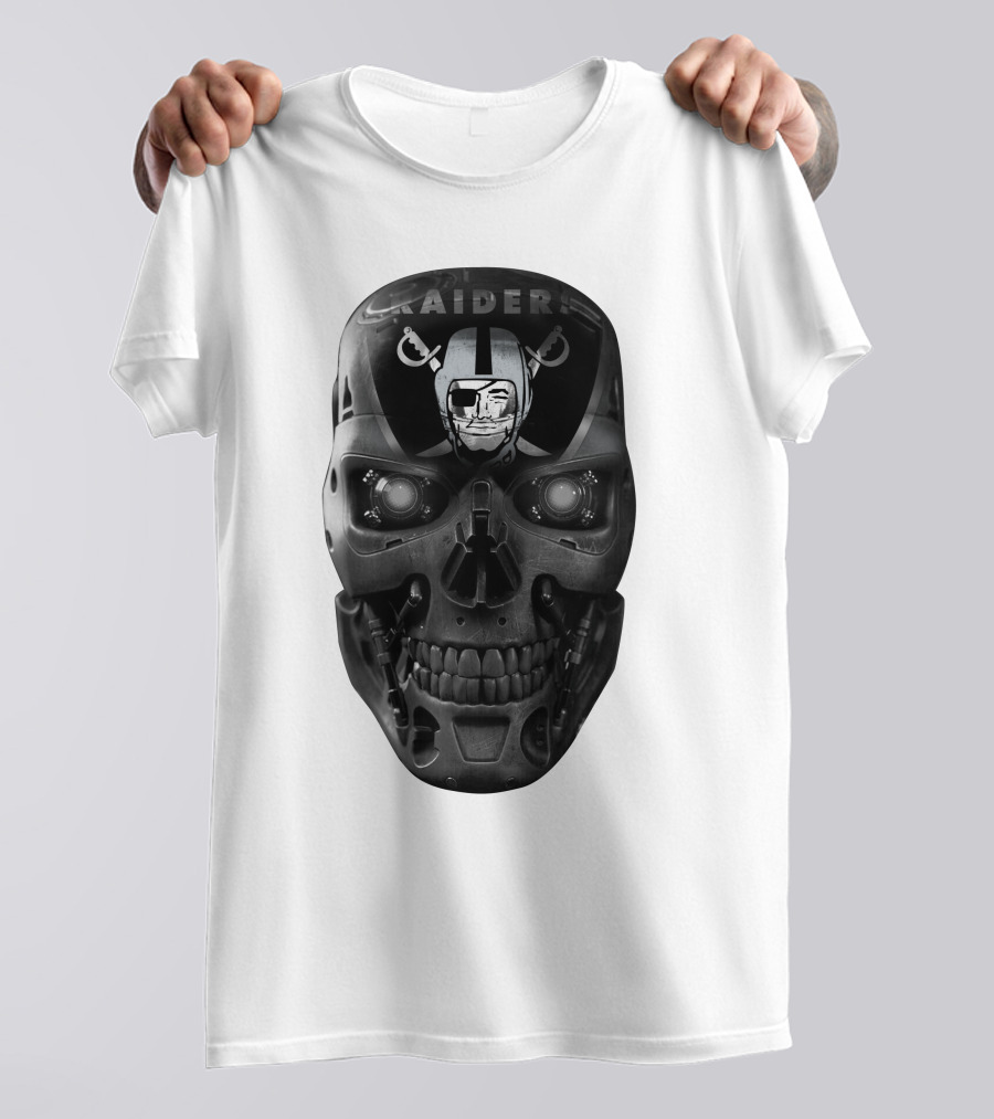 Raiders Skull Cyberpunk Fusion T-Shirt