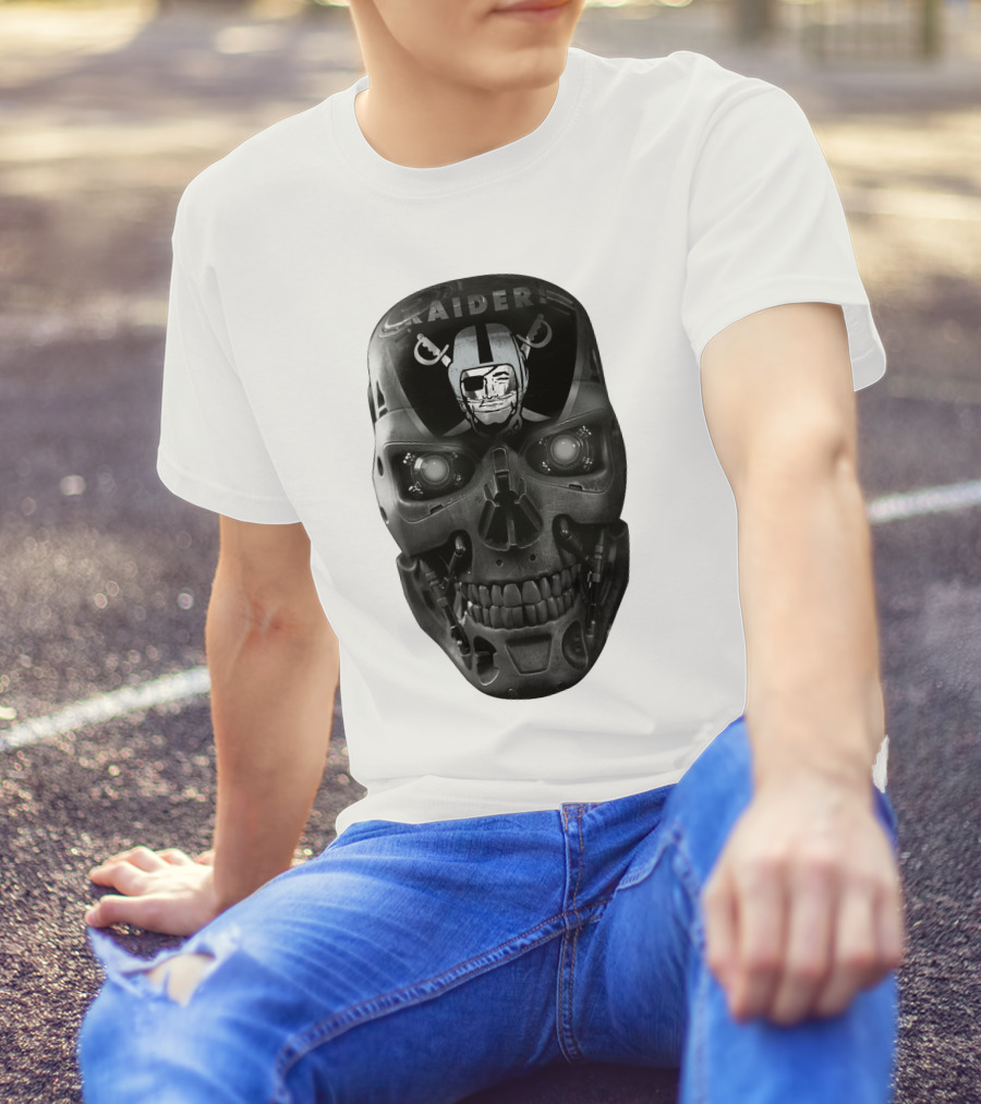 Raiders Skull Cyberpunk Fusion T-Shirt