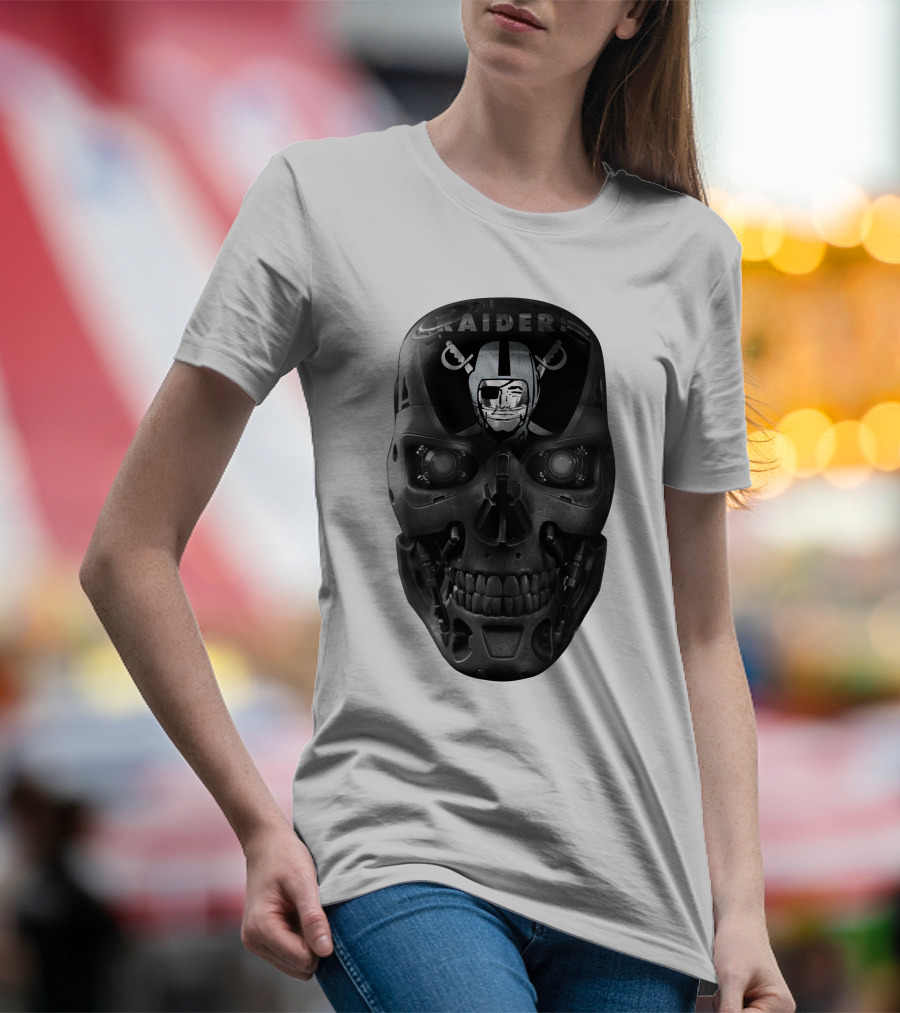 Raiders Skull Cyberpunk Fusion T-Shirt