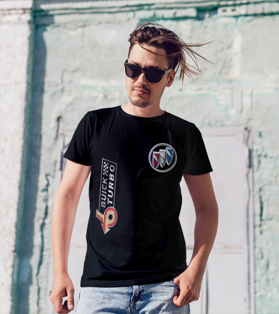 BUICK TURBO Logo With Tri-Shield Emblem T-Shirt