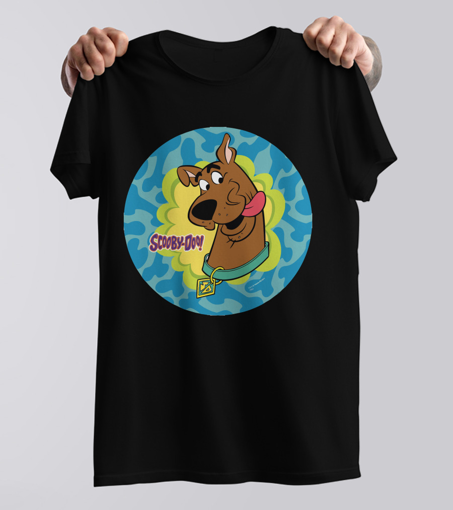 Scooby-Doo Winking Face In Blue And Green T-Shirt