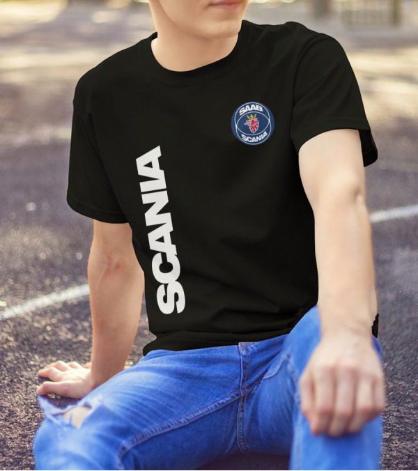 SCANIA SAAB Heritage Lion Emblem T-Shirt