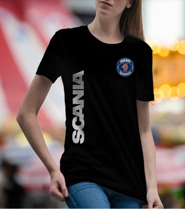 SCANIA SAAB Heritage Lion Emblem T-Shirt