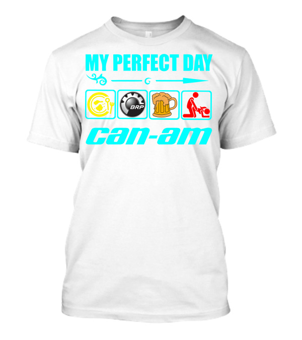 MY PERFECT DAY CAN AM BRP Beer Icons T-Shirt
