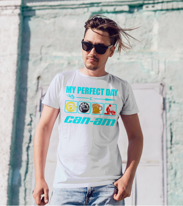 MY PERFECT DAY CAN AM BRP Beer Icons T-Shirt