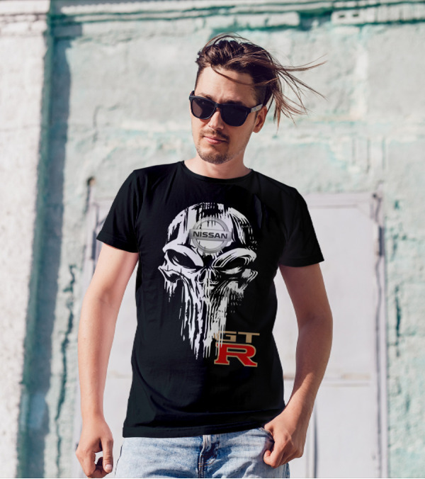 NISSAN GTR Skull Emblem T-Shirt