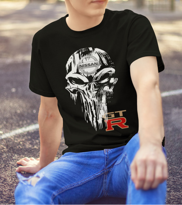 NISSAN GTR Skull Emblem T-Shirt
