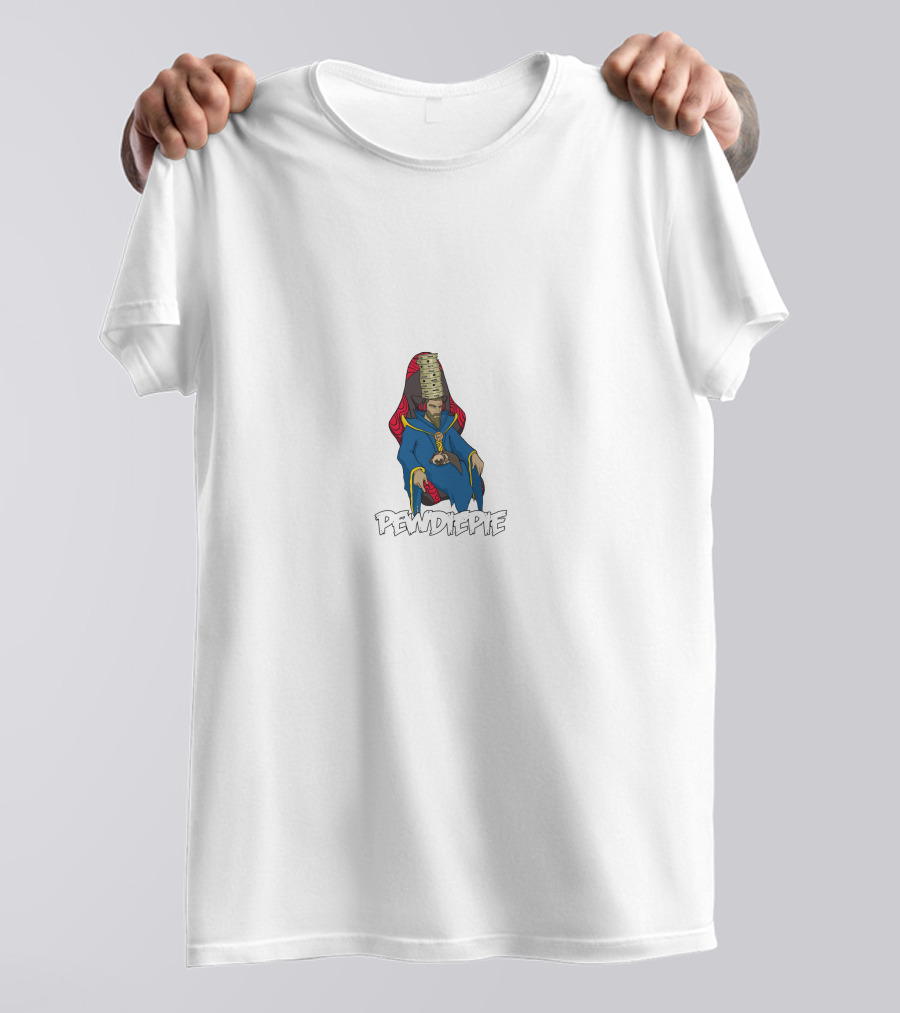 Pewdiepie Tambourine T-Series Meme Pope Francis T-Shirt