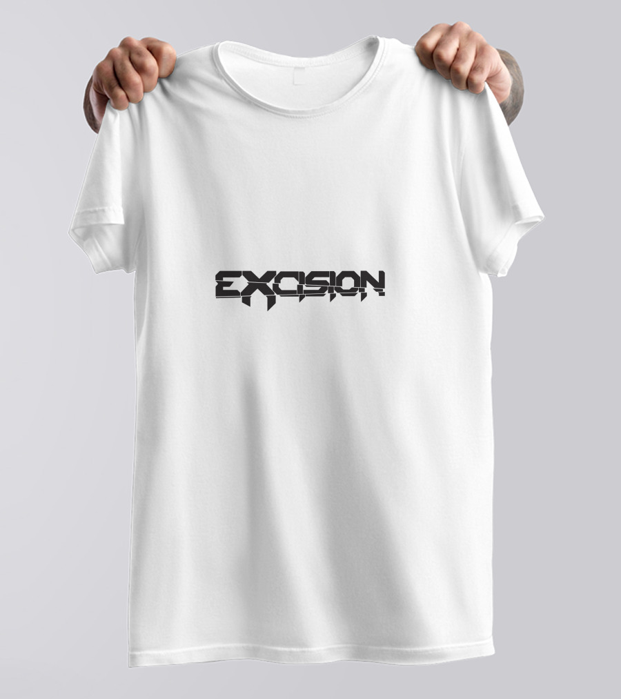 Excision Logo Reflective Text T-Shirt