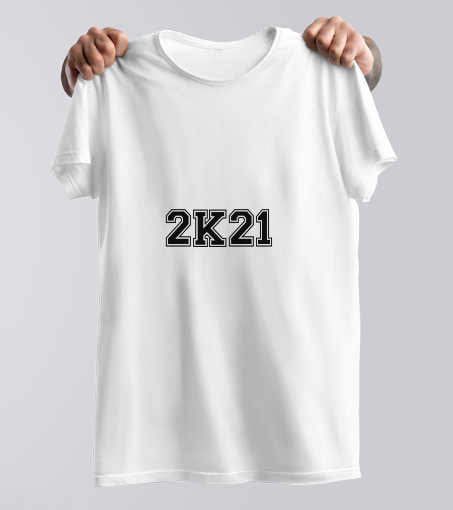 2K21 Bold Block Lettering Sports T-Shirt