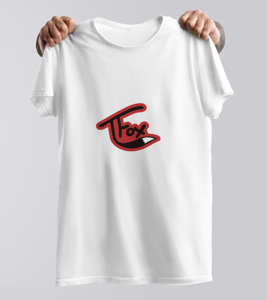 TFox Red And Black Logo With Fox Tail Detail T-Shirt