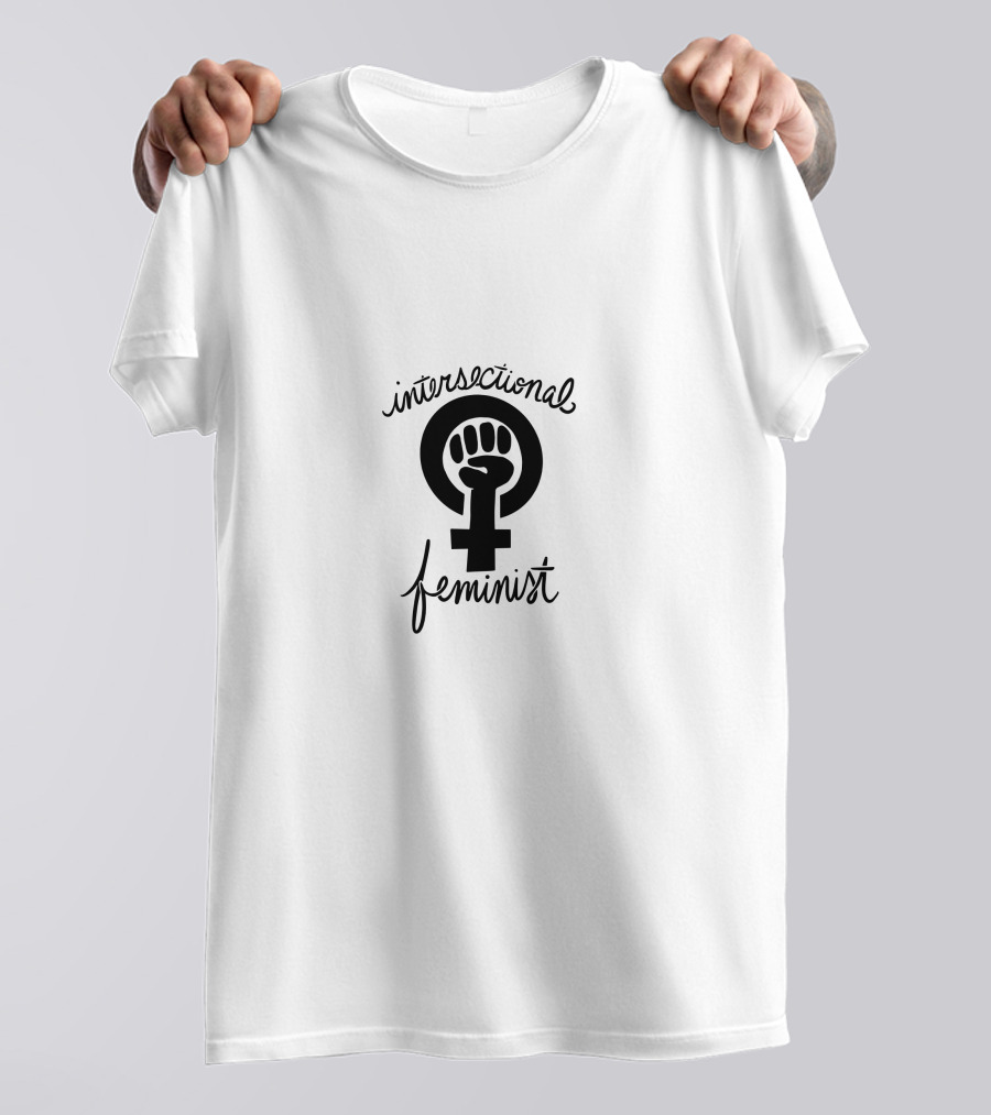 Intersectional Feminist Symbol With Fist In Feminist Venus Sign T-Shirt