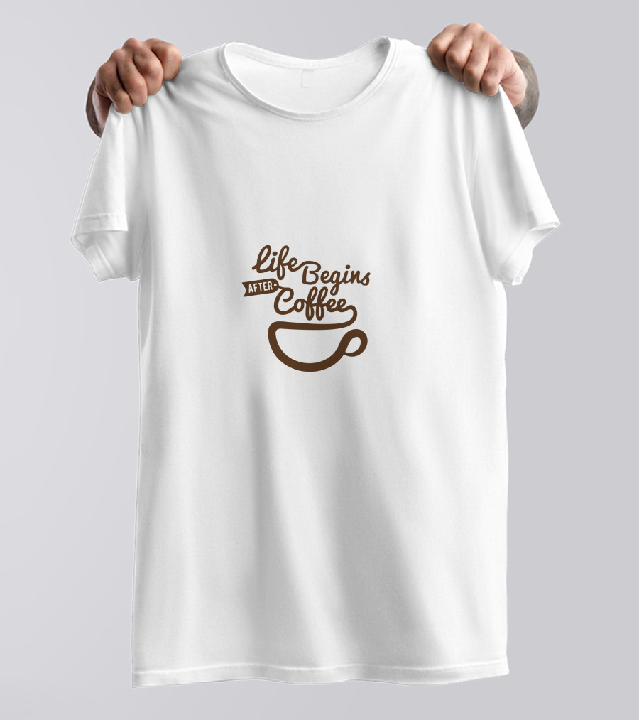 Life Begins After Coffee Cup T-Shirt