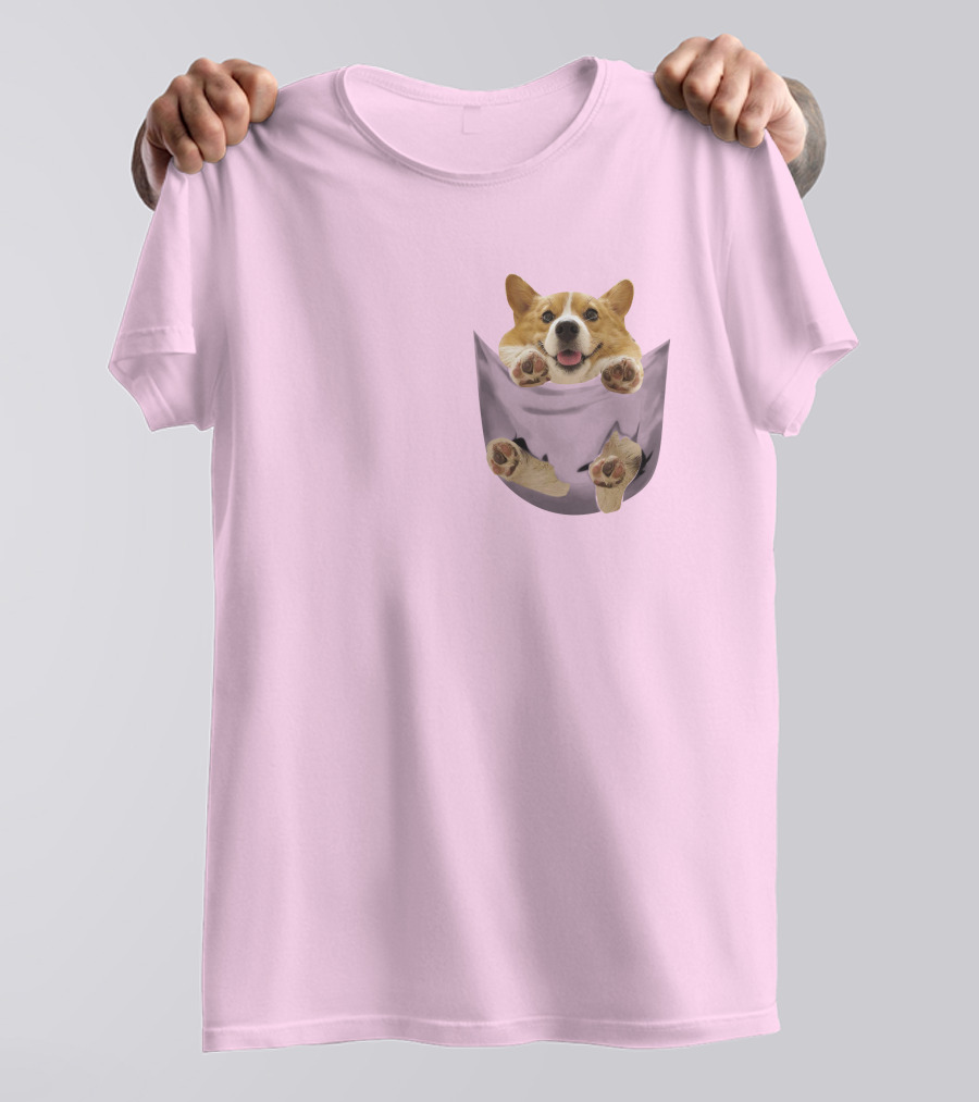 Lovely Corgi Pocket Pal T-Shirt