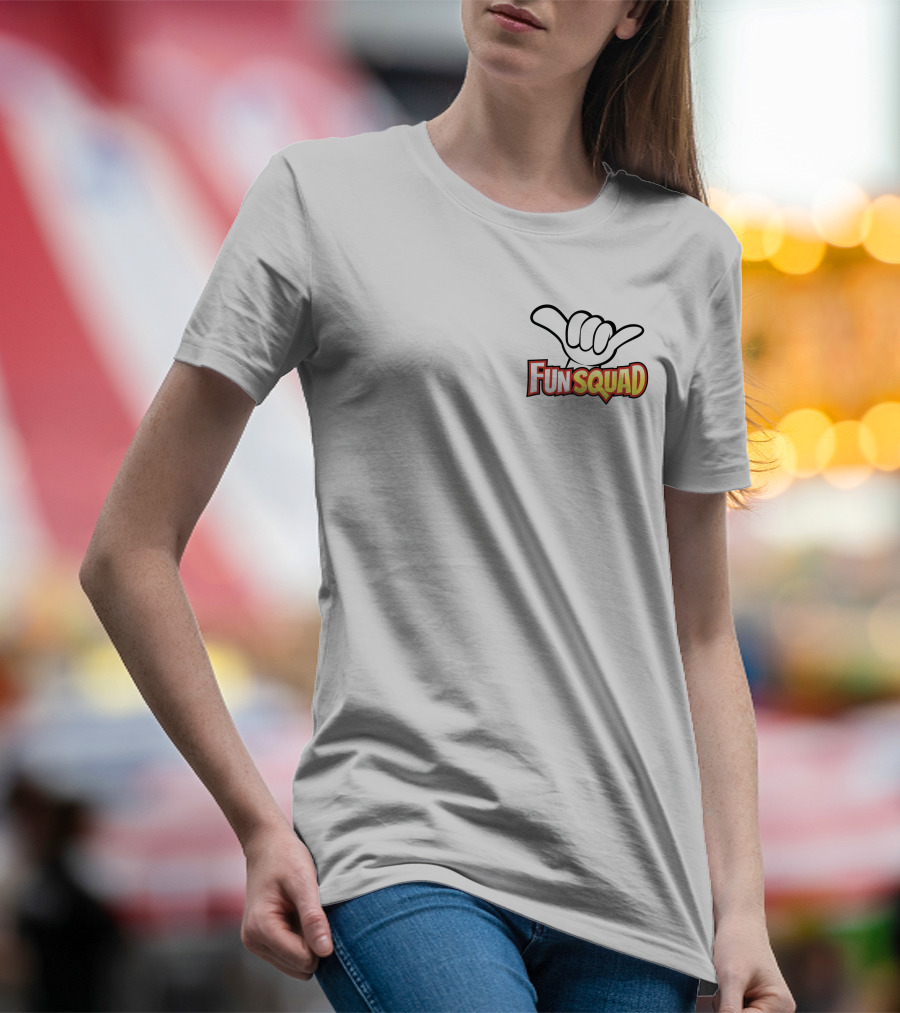 Fun Squad Shaka Hand Gesture Logo Merch T-Shirt