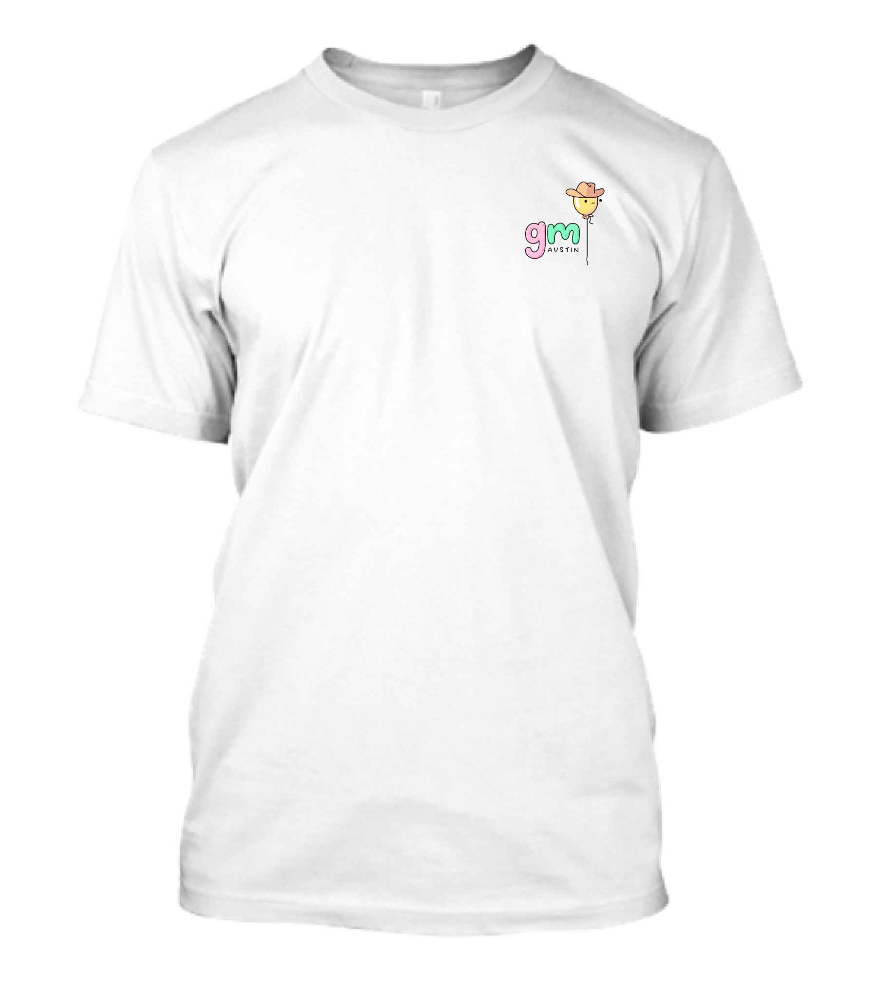 GM Austin Doodles Merch Store Balloon Cowboy Hat T-Shirt