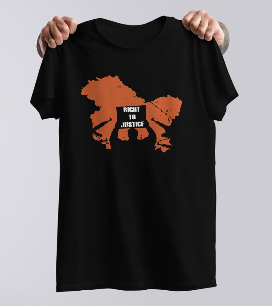 Genocide The Kashmir Files Right To Justice Map Protest Akshay Dhanak T-Shirt