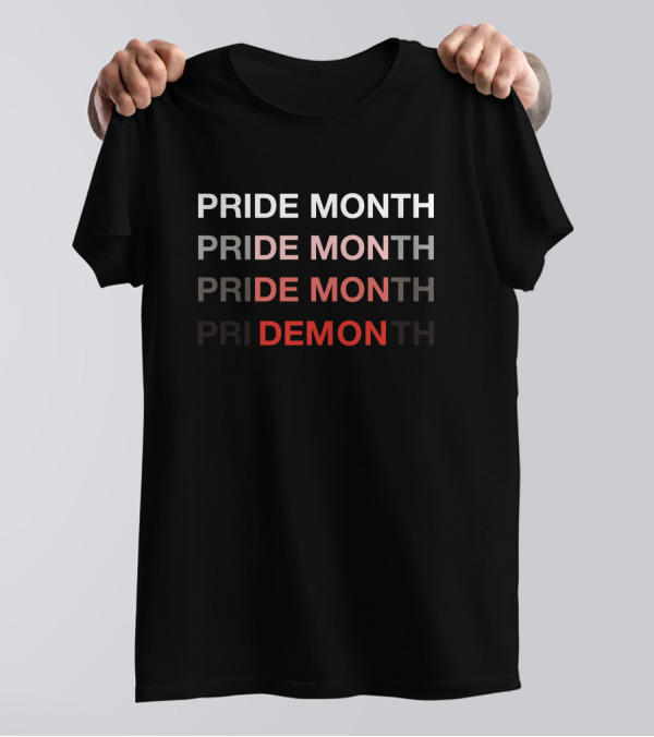 Pride Month Pride Month Pride Month Pride Demon T-Shirt