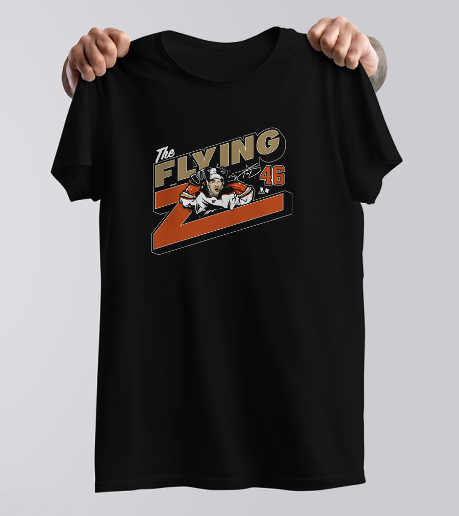 The Flying Z Trevor Zegras 46 Hockey Player T-Shirt
