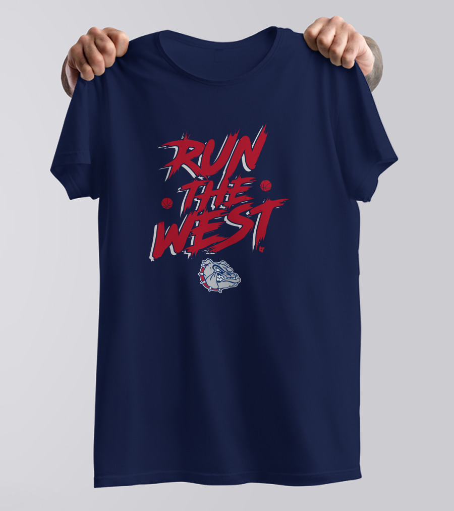 Gonzaga Run The West Bulldogs Basketball T-Shirt